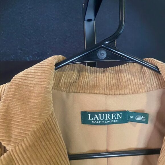 Lauren Ralph Lauren Fiamara Corduroy Jacket Camel - Picture 4 of 6